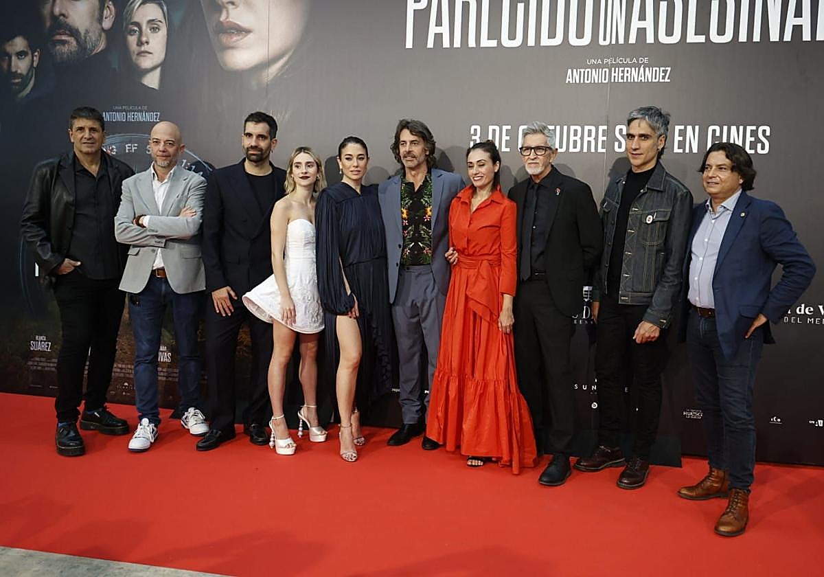 La alfombra roja del preestreno en Valencia de la película 'Parecido a un asesinato'.