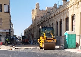 Obras en la calle Alicante.
