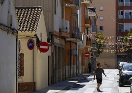 Calle en el barrio de San Ramón de Xirivella.