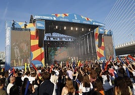 Escenario del festival que se celebró en Valencia.