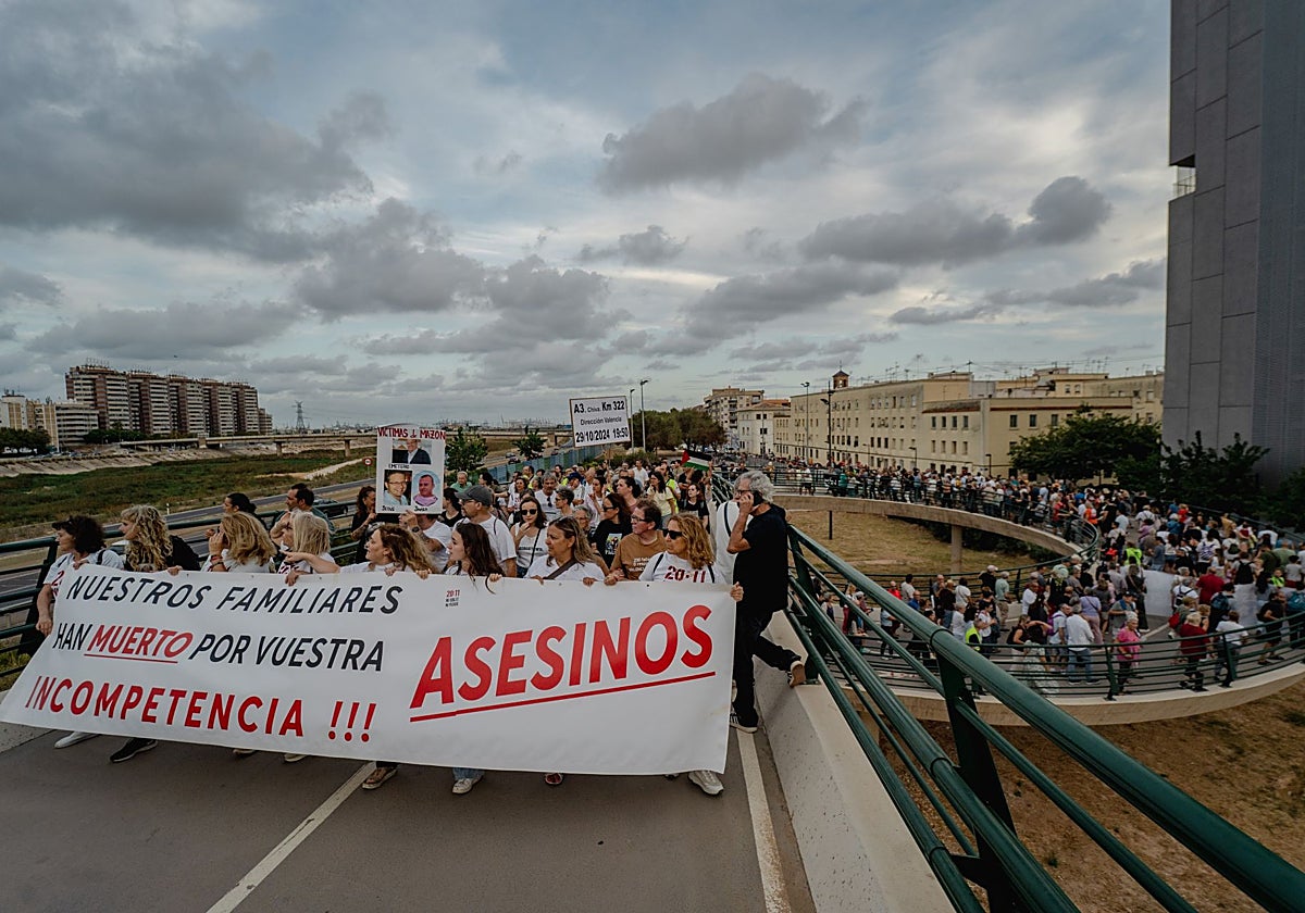 Manifestación de los afectados por la dana.