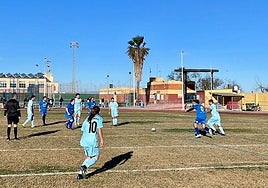 Jugadores de fútbol.