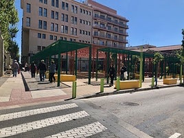 La plaza María Hervás, donde se celebrará el acto conmemorativo.