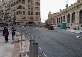 Aspecto actual del tramo de la calle Alicante que reabre este viernes.