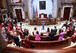 Pleno del Ayuntamiento de Valencia de este jueves.