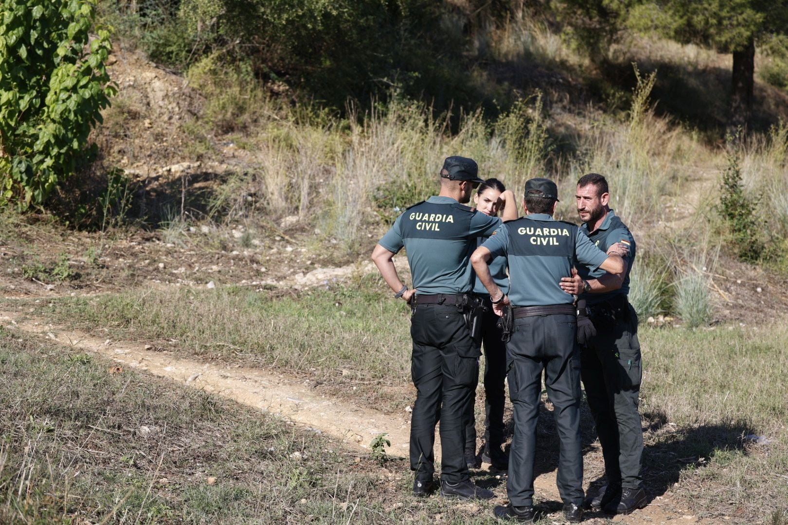 Imágenes de la búsqueda del cadáver calcinado de Bea