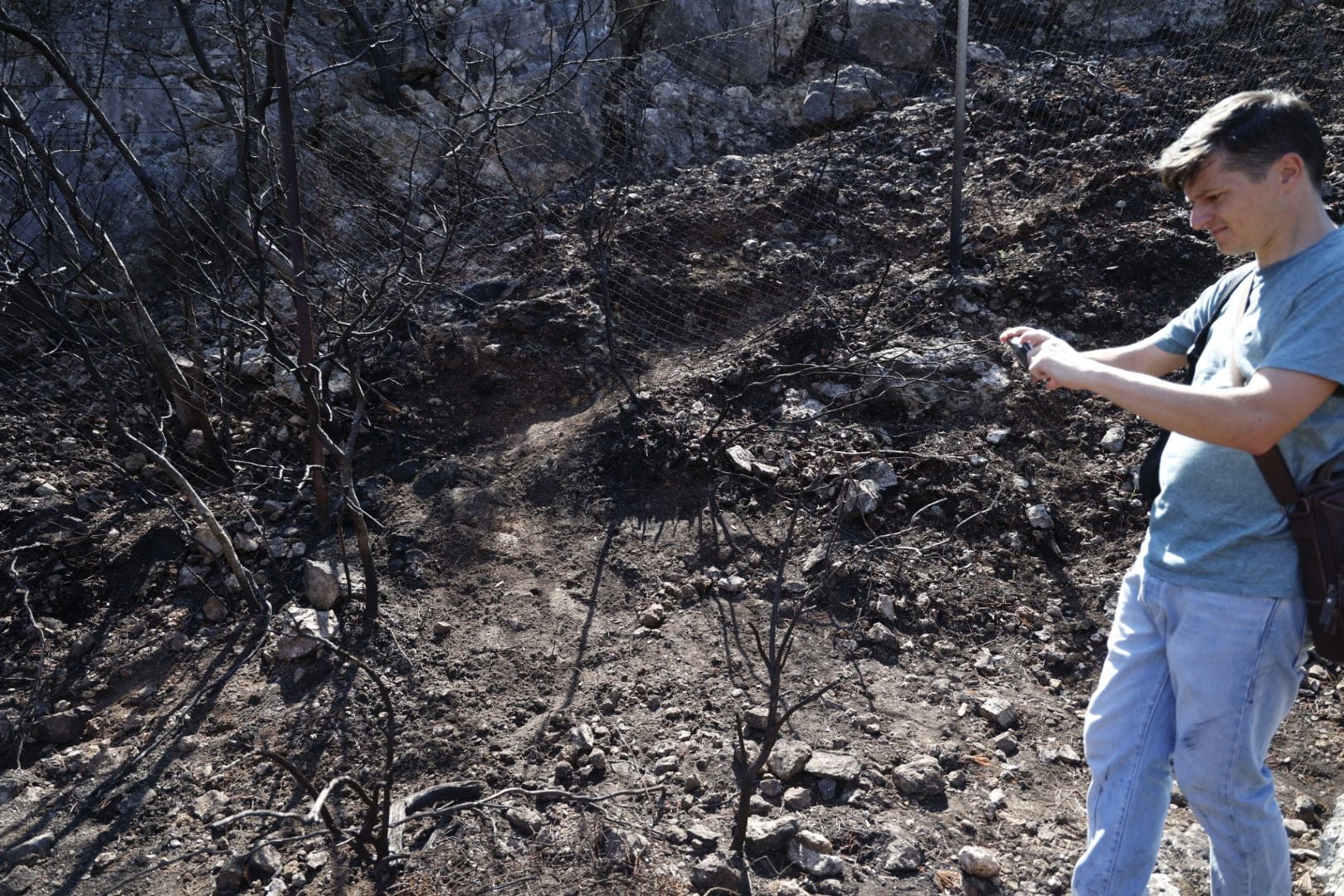 Imágenes de la búsqueda del cadáver calcinado de Bea