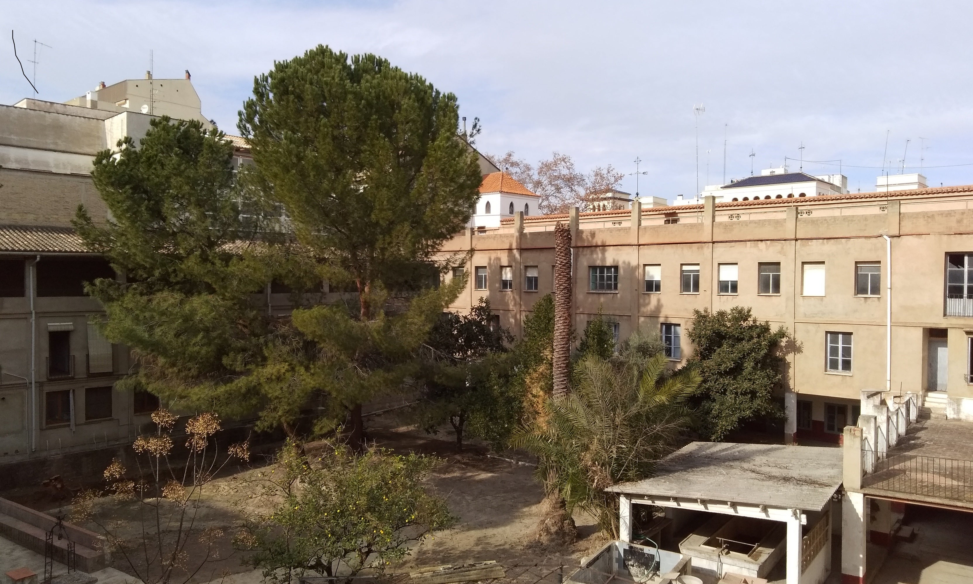 Zona del exconvento de Santa Clara donde se ubicará el futuro Palacio de Justicia.