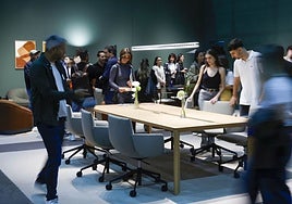 Asistentes a Feria Habitat.