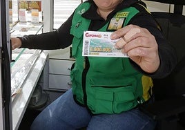 Venta de cupones de la ONCE, en una imagen de archivo.