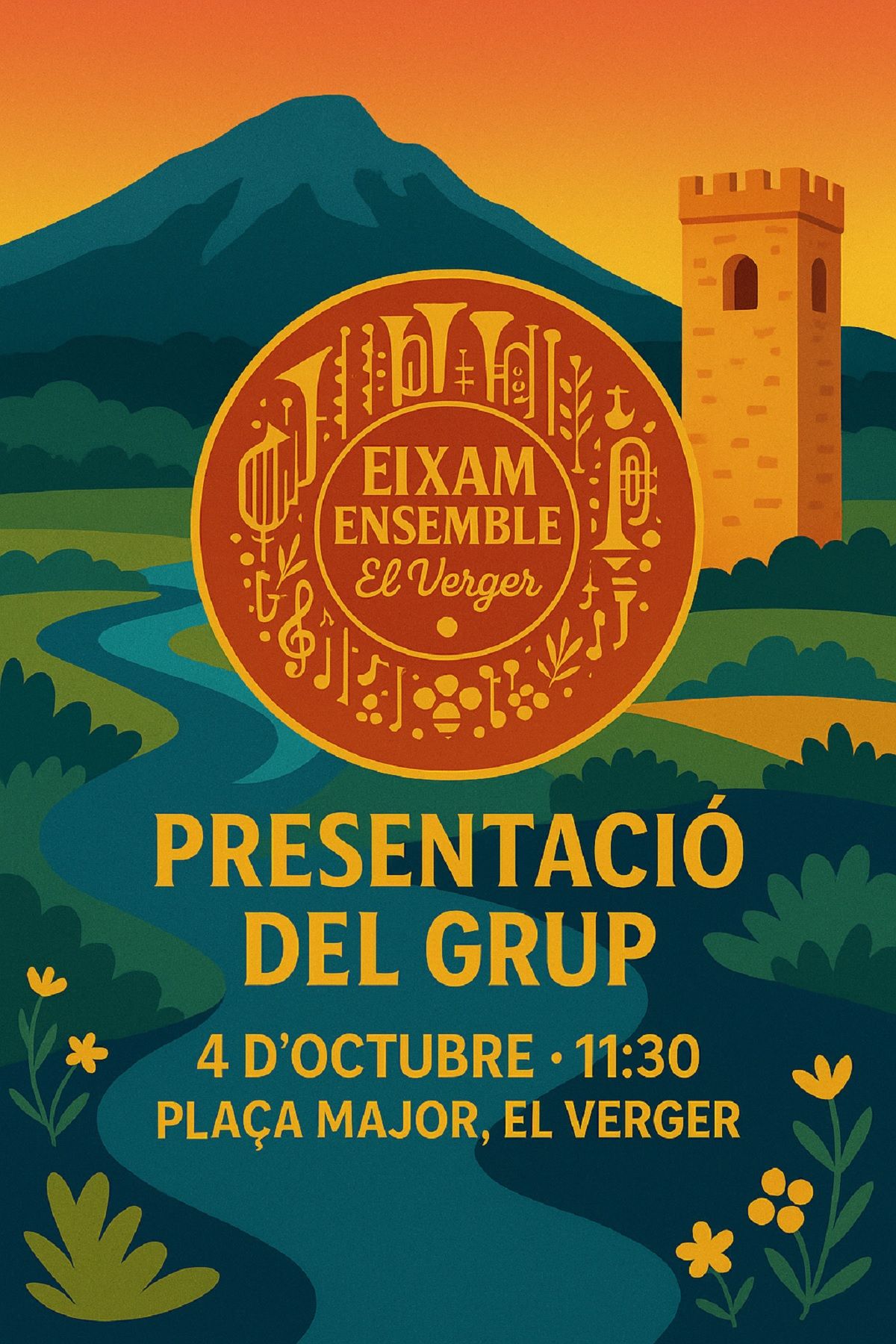 El cartel de presentación de la nueva formación.