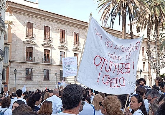 Huelga de médicos en Valencia.