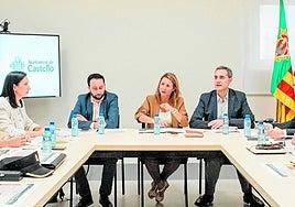 Begoña Carrasco interviene en la Junta de Portavoces de la pasada semana.