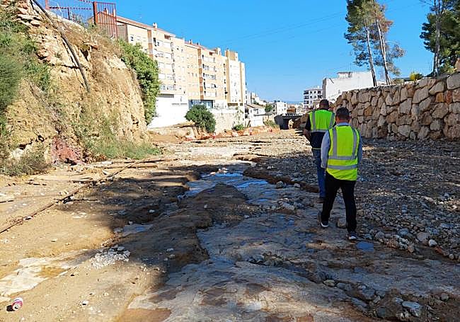 Visita de obras al barranco de Chiva.