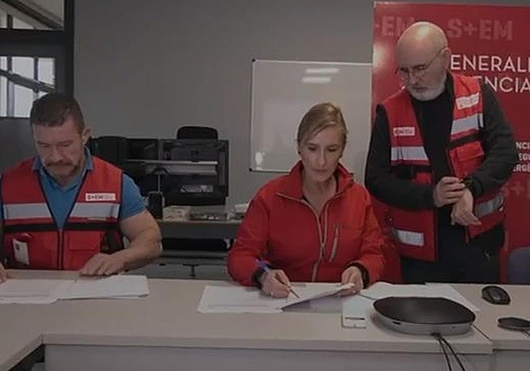 Argüeso, Pradas y Jorge Suárez (de izquierda a derecha).