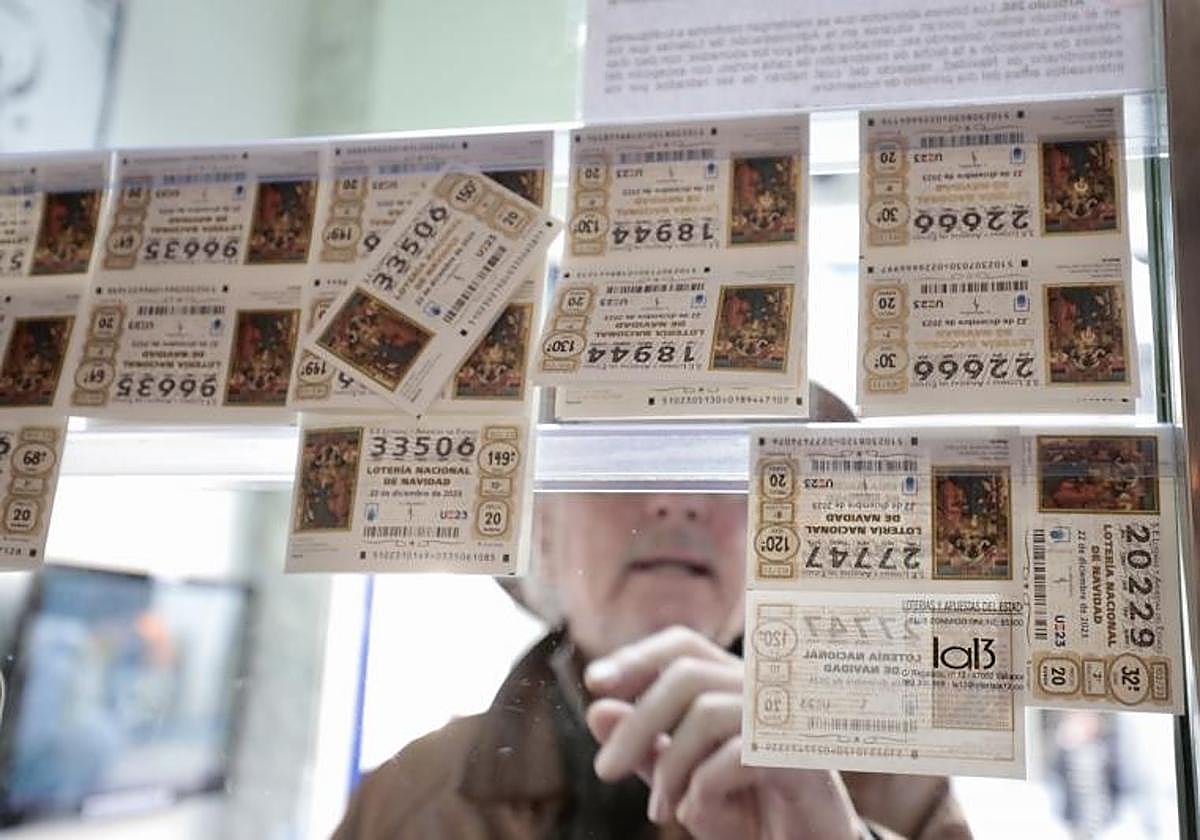 Décimos de los Lotería de Navidad, en una imagen de archivo.