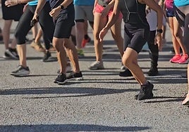 Integrantes del Km.0 by Valientes durante un entrenamiento.