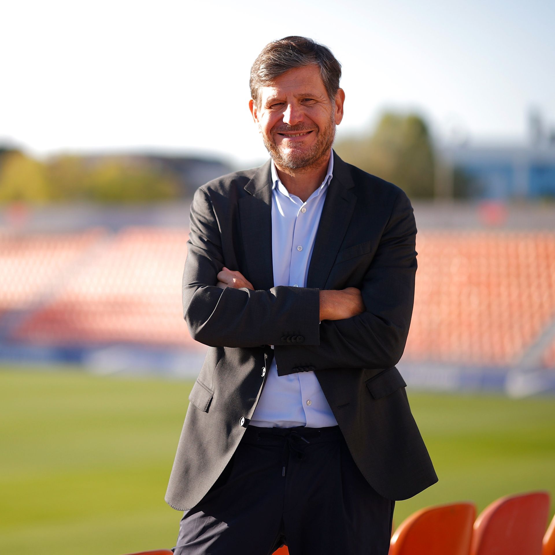 Mateu Alemany posa ya como responsable de fútbol del Atlético de Madrid.