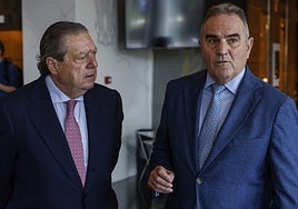 Vicente Boluda, presidente de AVE, y Gan Pampols, tras su reunión de trabajo.