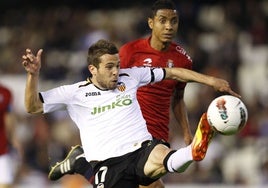 Jordi Alba, en su etapa con el Valencia.