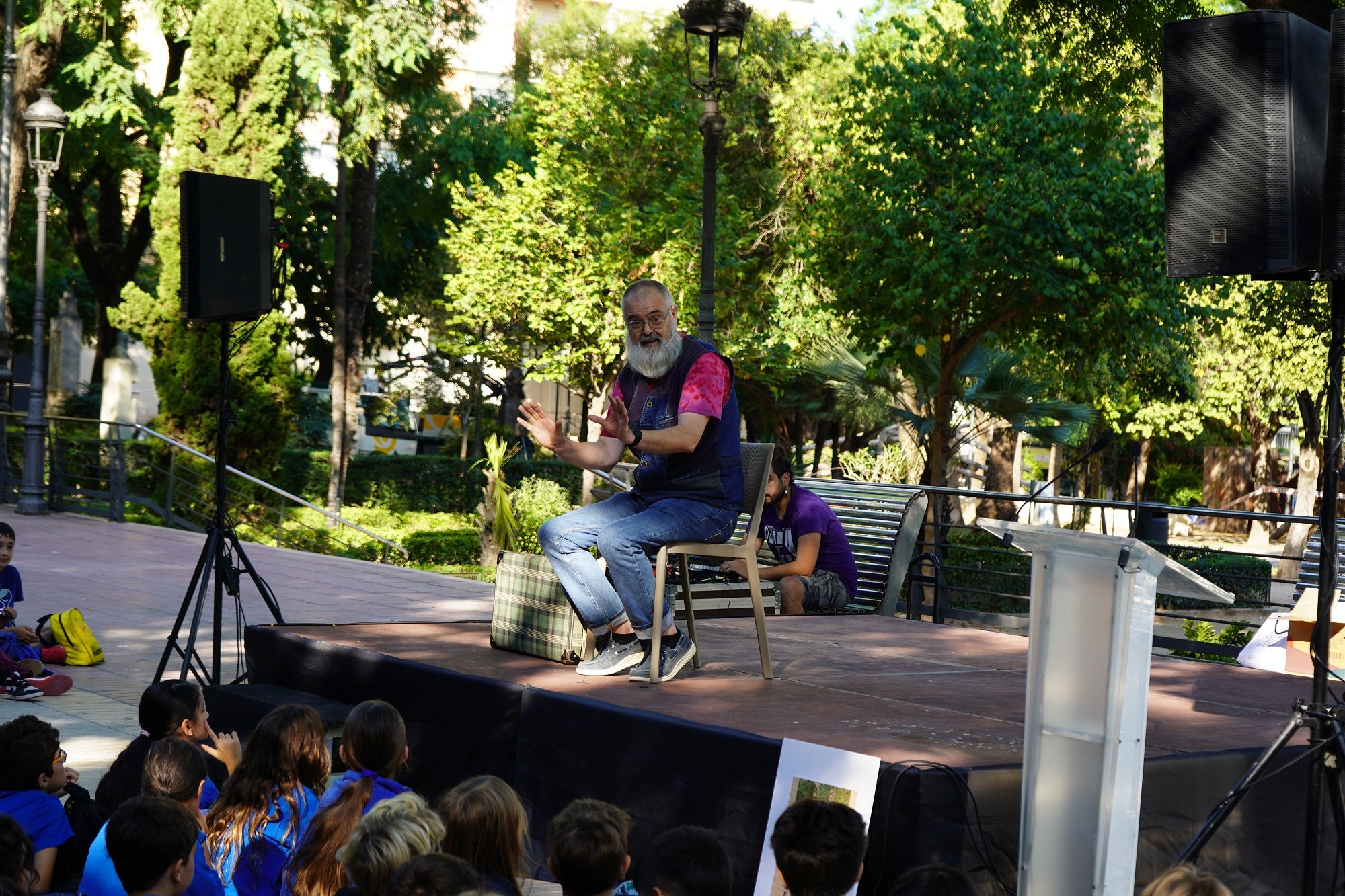 Cuentacuentos para escolares este miércoles en la Alameda de Xàtiva.