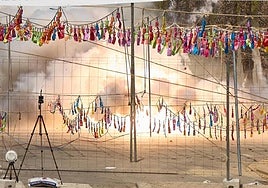 Mascletá en Valencia.