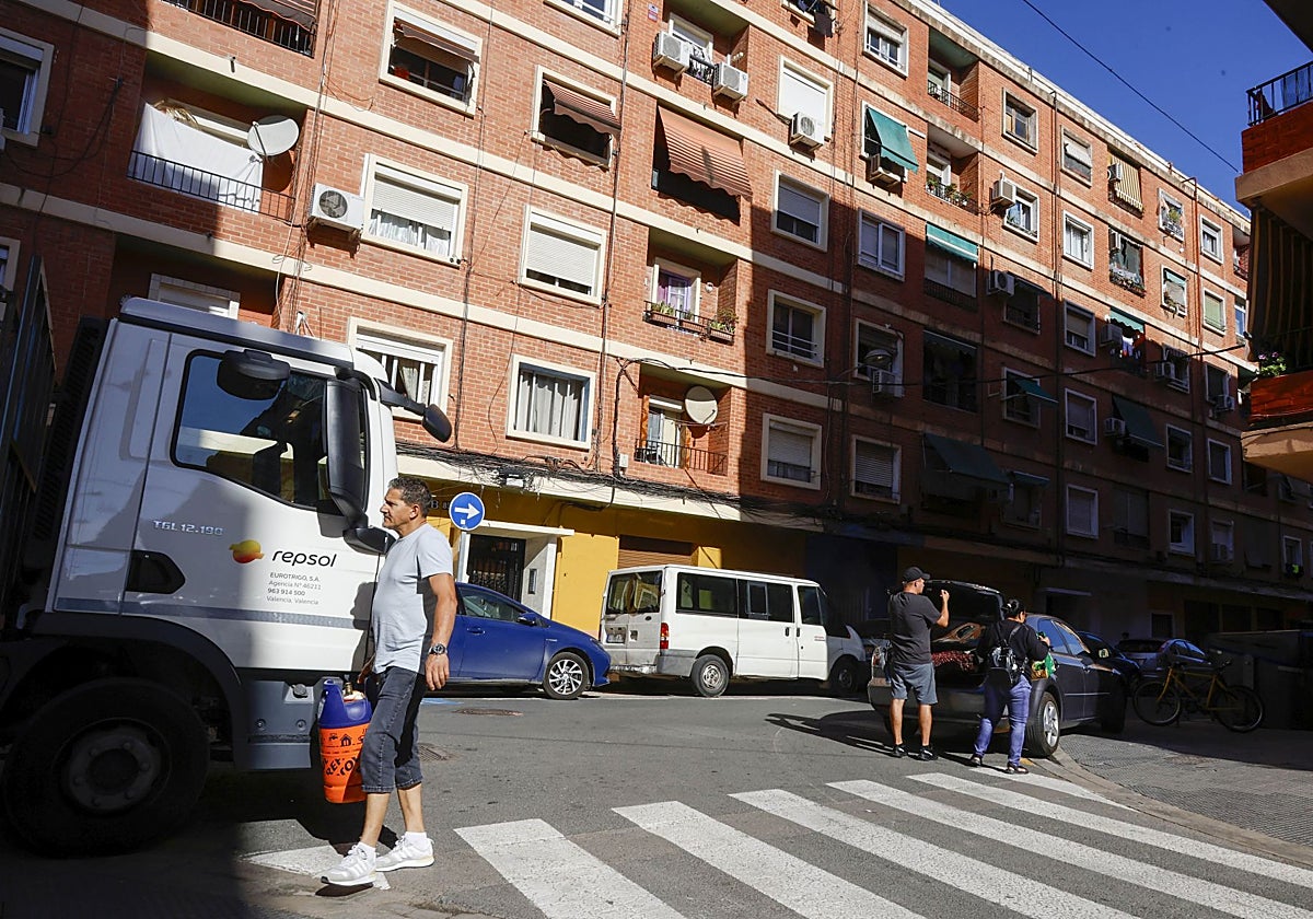 Una finca del barrio de Orriols.