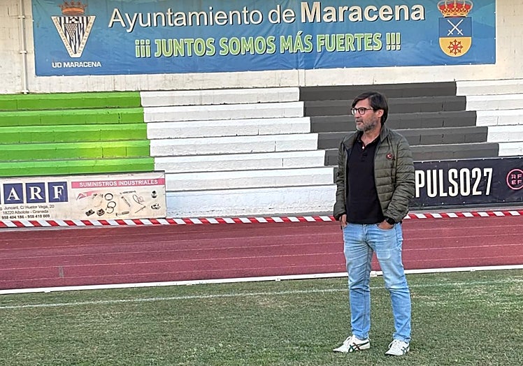 Juan Rodríguez, en el campo del Maracena.