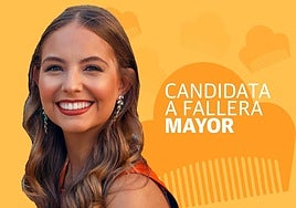 Virginia Pulido Martínez, candidata a fallera mayor de Valencia.