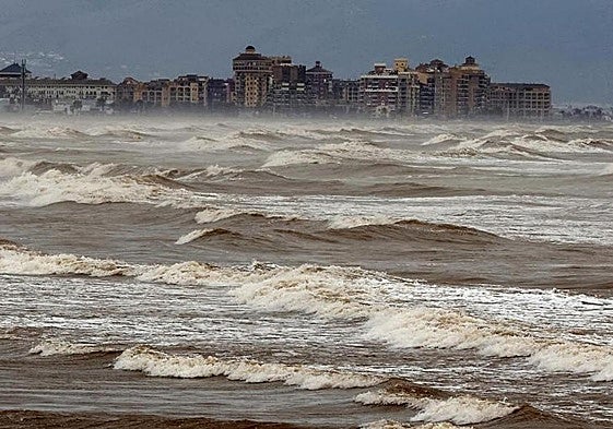 Temporal en Alboraya, en una imagen de archivo.