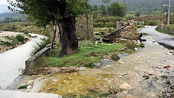 El triángulo más lluvioso de la Comunitat Valenciana: más de 1.000 l/m2 en apenas 20 km2