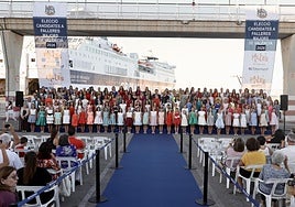 Las aspirantes, este verano en una de las actividades conjuntas que organizó Trasmed.