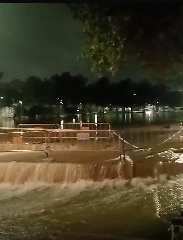 El barranco de la Saleta, al límite a su paso por Aldaia.