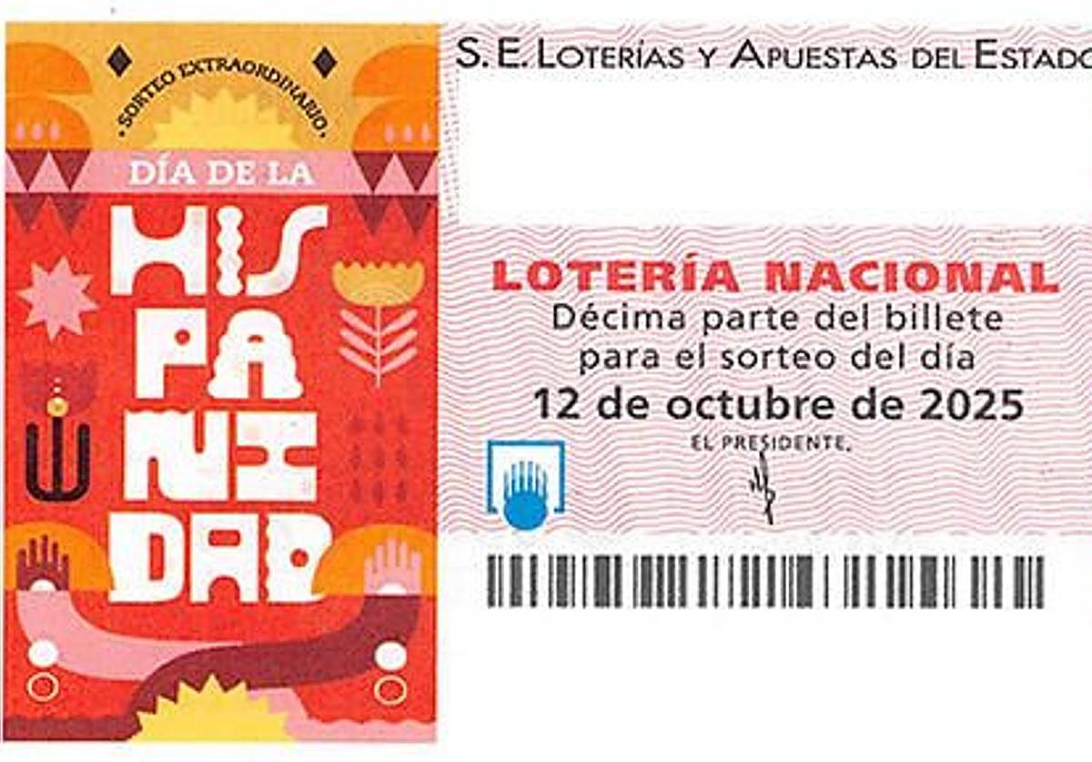 Venta de Lotería en una administración.