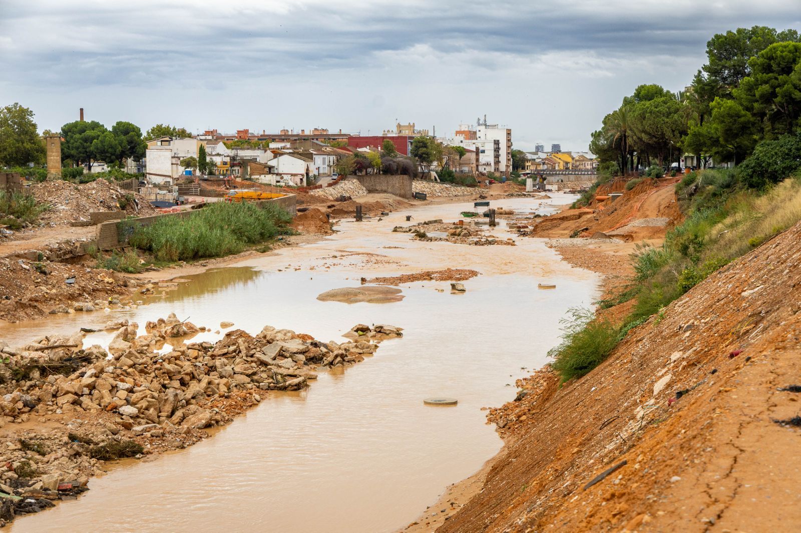 Así está el barranco del Poyo tras el paso de la dana Alice