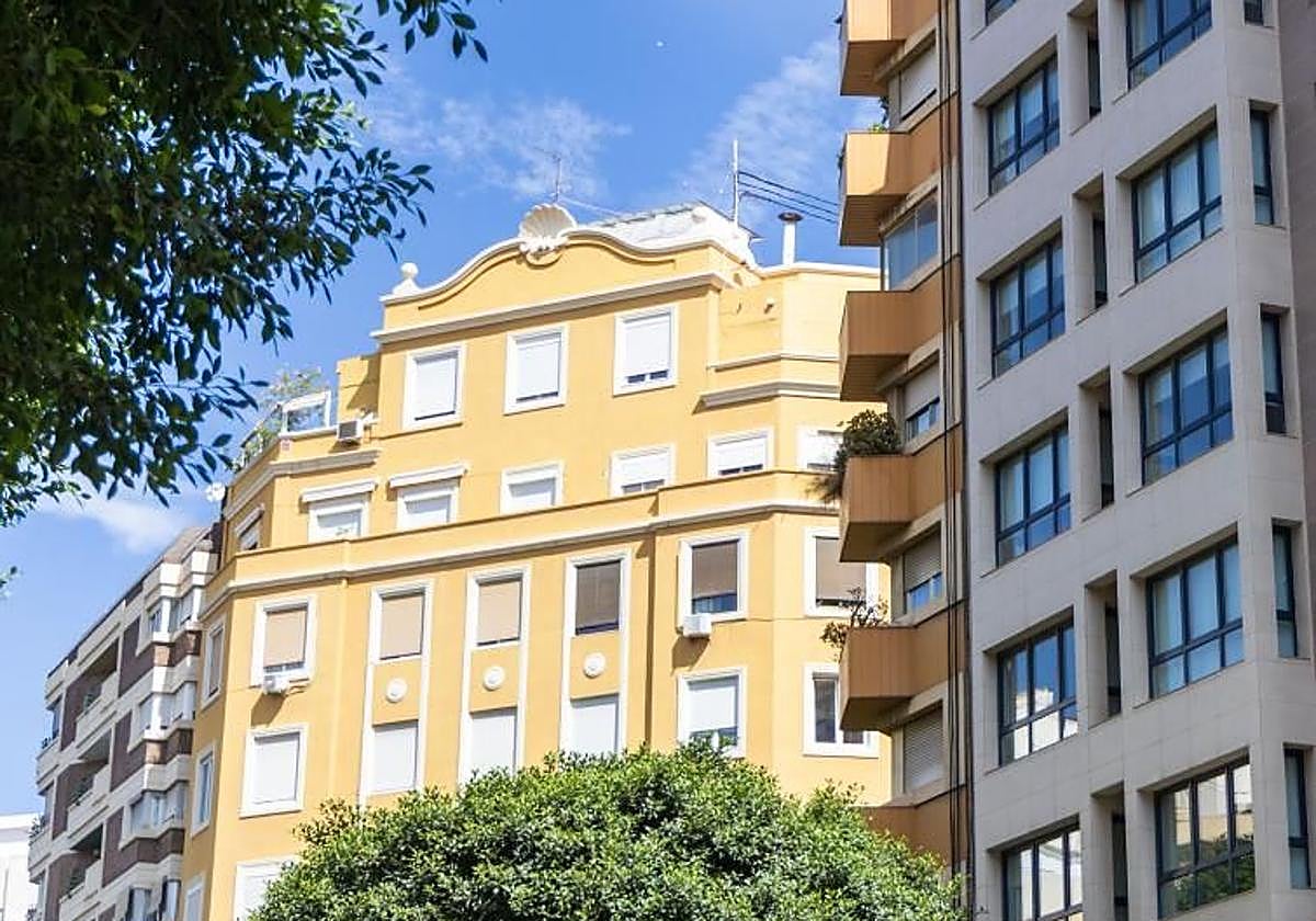 Viviendas en el barrio de Jesús en Valencia.