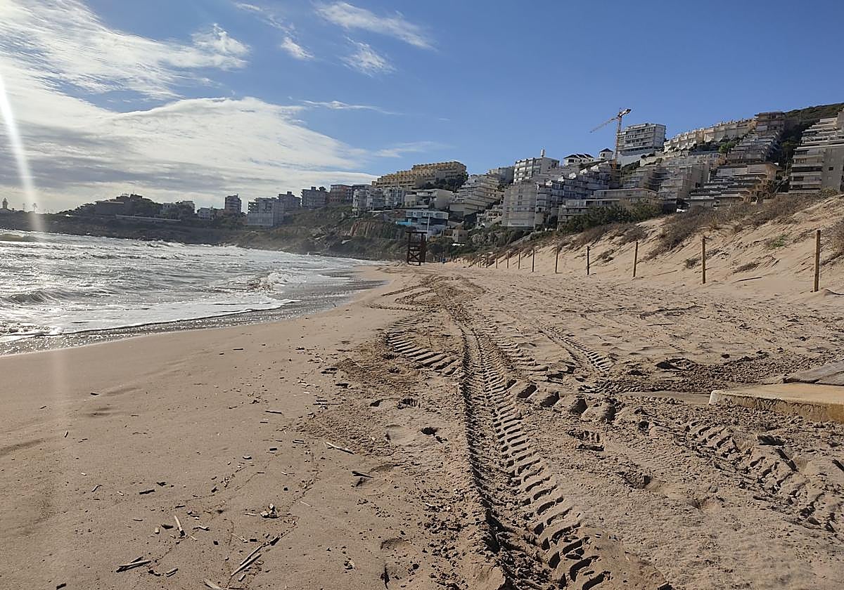 Playa del Dossel en Cullera.