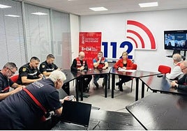 Un momento del Cecopi del pasado 29 de octubre.