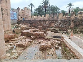 Estado de las ruinas de la Casa Real en Alzira.