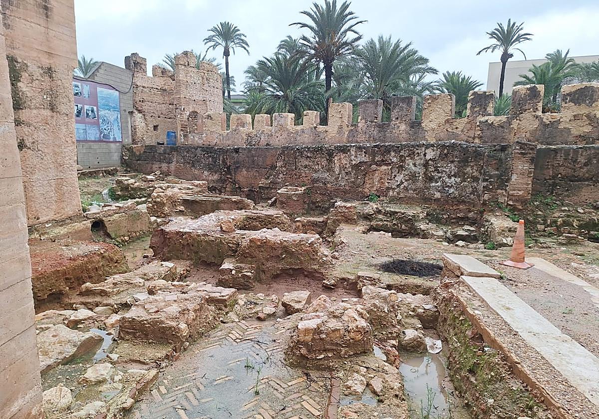 Estado de las ruinas de la Casa Real en Alzira.