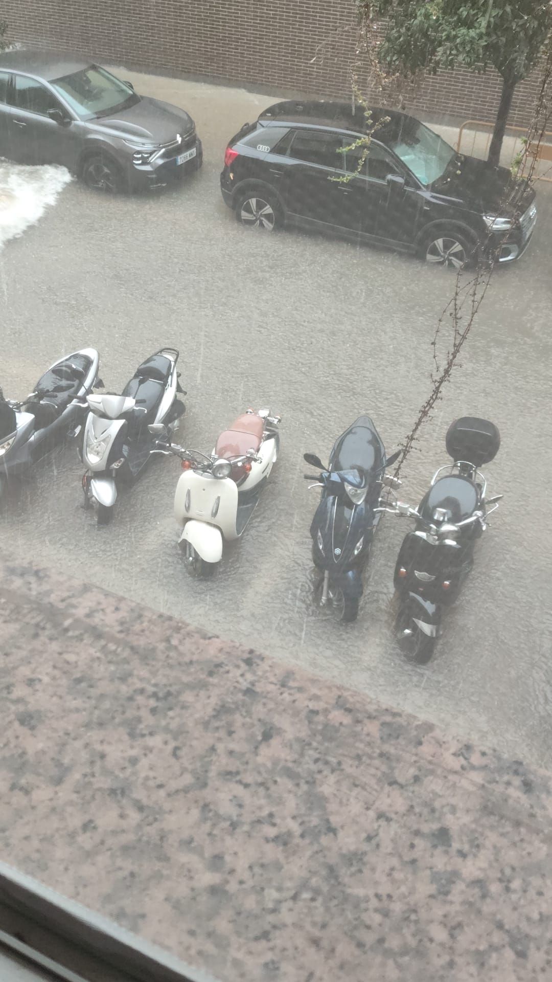 Fotos de las tormentas torrenciales este lunes en la Comunitat