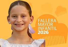 La candidata infantil Marta Mercader Roig.