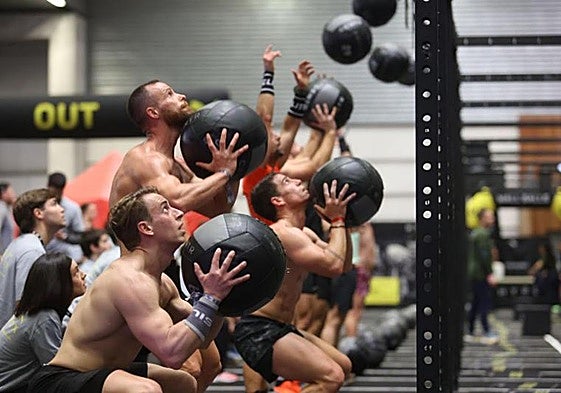 Competición de Hyrox, en una imagen de archivo.