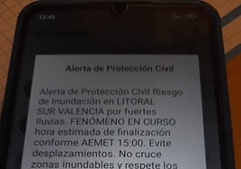 Es Alert enviado por Emergencias.