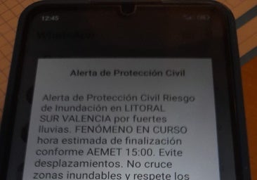 Emergencias envía un Es-Alert a municipios como Gandia, Sueca, Alzira o Cullera