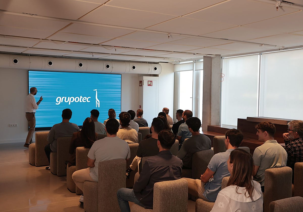 Imagen de la presentación de la nueva sede central de Grupotec