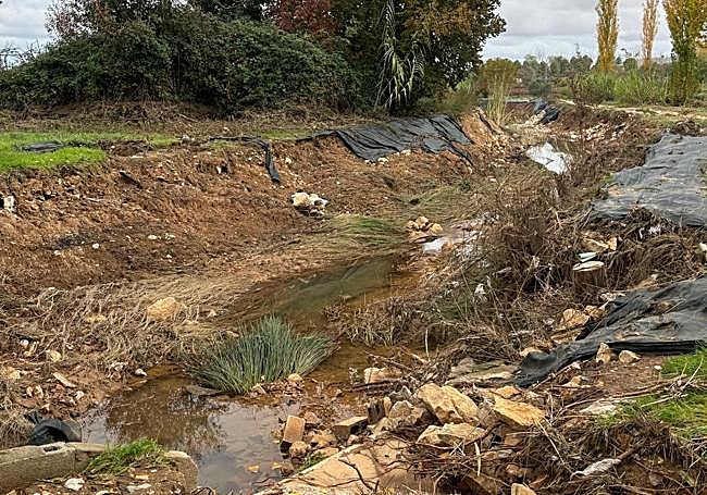 Destrozos por la dana en Caudete de las Fuentes.