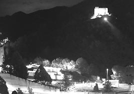 Imagen del operativo de búsqueda la noche que tuvo lugar el robo.