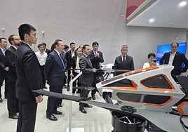 Albares y Capilla, en el hall del BVPI.