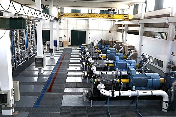 La planta desaladora de Xàbia.